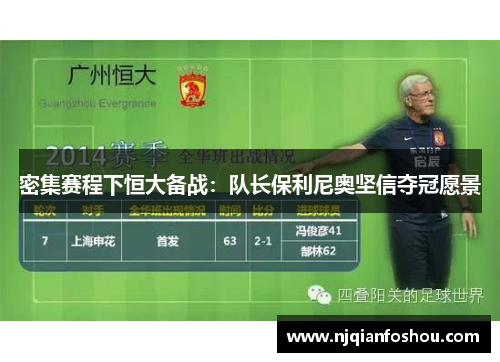 密集赛程下恒大备战：队长保利尼奥坚信夺冠愿景